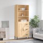 vidaXL Aparador alto madera contrachapada color roble 69,5x34x180 cm vidaXL Aparador alto madera contrachapada color roble 69,5x34x180 cm