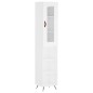 vidaXL Aparador alto madera contrachapada blanco 34,5x34x180 cm vidaXL Aparador alto madera contrachapada blanco 34,5x34x180 cm