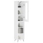 vidaXL Aparador alto madera contrachapada blanco 34,5x34x180 cm vidaXL Aparador alto madera contrachapada blanco 34,5x34x180 cm