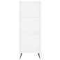 vidaXL Aparador alto madera contrachapada blanco 34,5x34x180 cm vidaXL Aparador alto madera contrachapada blanco 34,5x34x180 cm