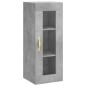 vidaXL Aparador de madera contrachapada gris hormigón 34,5x34x180 cm vidaXL Aparador de madera contrachapada gris hormigón 34,5x34x180 cm
