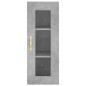 vidaXL Aparador de madera contrachapada gris hormigón 34,5x34x180 cm vidaXL Aparador de madera contrachapada gris hormigón 34,5x34x180 cm