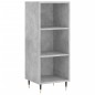 vidaXL Aparador de madera contrachapada gris hormigón 34,5x34x180 cm vidaXL Aparador de madera contrachapada gris hormigón 34,5x34x180 cm
