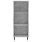 vidaXL Aparador de madera contrachapada gris hormigón 34,5x34x180 cm vidaXL Aparador de madera contrachapada gris hormigón 34,5x34x180 cm