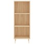 vidaXL Aparador de madera contrachapada roble Sonoma 34,5x34x180 cm vidaXL Aparador de madera contrachapada roble Sonoma 34,5x34x180 cm