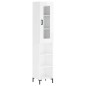 vidaXL Aparador alto madera contrachapada blanco brillo 34,5x34x180 cm vidaXL Aparador alto madera contrachapada blanco brillo 34,5x34x180 cm