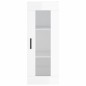 vidaXL Aparador alto madera contrachapada blanco brillo 34,5x34x180 cm vidaXL Aparador alto madera contrachapada blanco brillo 34,5x34x180 cm