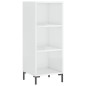 vidaXL Aparador alto madera contrachapada blanco brillo 34,5x34x180 cm vidaXL Aparador alto madera contrachapada blanco brillo 34,5x34x180 cm
