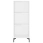 vidaXL Aparador alto madera contrachapada blanco brillo 34,5x34x180 cm vidaXL Aparador alto madera contrachapada blanco brillo 34,5x34x180 cm