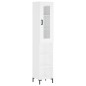 vidaXL Aparador alto madera contrachapada blanco 34,5x34x180 cm vidaXL Aparador alto madera contrachapada blanco 34,5x34x180 cm