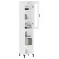 vidaXL Aparador alto madera contrachapada blanco 34,5x34x180 cm vidaXL Aparador alto madera contrachapada blanco 34,5x34x180 cm