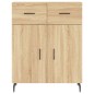 vidaXL Aparador alto madera contrachapada color roble 69,5x34x180 cm vidaXL Aparador alto madera contrachapada color roble 69,5x34x180 cm