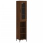 vidaXL Aparador alto madera contrachapada roble marrón 34,5x34x180 cm vidaXL Aparador alto madera contrachapada roble marrón 34,5x34x180 cm