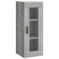 vidaXL Aparador alto madera contrachapada gris Sonoma 34,5x34x180 cm vidaXL Aparador alto madera contrachapada gris Sonoma 34,5x34x180 cm