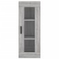vidaXL Aparador alto madera contrachapada gris Sonoma 34,5x34x180 cm vidaXL Aparador alto madera contrachapada gris Sonoma 34,5x34x180 cm