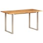vidaXL Mesa de comedor de madera maciza de acacia 140x70x76 cm vidaXL Mesa de comedor de madera maciza de acacia 140x70x76 cm