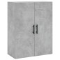 vidaXL Aparador alto madera contrachapada gris hormigón 69,5x34x180 cm vidaXL Aparador alto madera contrachapada gris hormigón 69,5x34x180 cm
