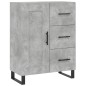 vidaXL Aparador alto madera contrachapada gris hormigón 69,5x34x180 cm vidaXL Aparador alto madera contrachapada gris hormigón 69,5x34x180 cm