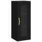 vidaXL Aparador de madera contrachapada negro 34,5x34x180 cm vidaXL Aparador de madera contrachapada negro 34,5x34x180 cm