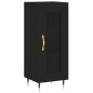 vidaXL Aparador de madera contrachapada negro 34,5x34x180 cm vidaXL Aparador de madera contrachapada negro 34,5x34x180 cm