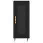 vidaXL Aparador de madera contrachapada negro 34,5x34x180 cm vidaXL Aparador de madera contrachapada negro 34,5x34x180 cm