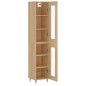 vidaXL Aparador de madera contrachapada roble Sonoma 34,5x34x180 cm vidaXL Aparador de madera contrachapada roble Sonoma 34,5x34x180 cm