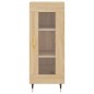 vidaXL Aparador de madera contrachapada roble Sonoma 34,5x34x180 cm vidaXL Aparador de madera contrachapada roble Sonoma 34,5x34x180 cm