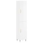 vidaXL Aparador alto madera contrachapada blanco brillo 34,5x34x180 cm vidaXL Aparador alto madera contrachapada blanco brillo 34,5x34x180 cm