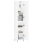 vidaXL Aparador alto madera contrachapada blanco brillo 34,5x34x180 cm vidaXL Aparador alto madera contrachapada blanco brillo 34,5x34x180 cm