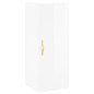 vidaXL Aparador alto madera contrachapada blanco brillo 34,5x34x180 cm vidaXL Aparador alto madera contrachapada blanco brillo 34,5x34x180 cm