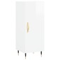 vidaXL Aparador alto madera contrachapada blanco brillo 34,5x34x180 cm vidaXL Aparador alto madera contrachapada blanco brillo 34,5x34x180 cm