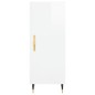 vidaXL Aparador alto madera contrachapada blanco brillo 34,5x34x180 cm vidaXL Aparador alto madera contrachapada blanco brillo 34,5x34x180 cm