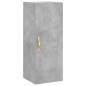 vidaXL Aparador de madera contrachapada gris hormigón 34,5x34x180 cm vidaXL Aparador de madera contrachapada gris hormigón 34,5x34x180 cm