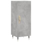 vidaXL Aparador de madera contrachapada gris hormigón 34,5x34x180 cm vidaXL Aparador de madera contrachapada gris hormigón 34,5x34x180 cm