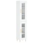 vidaXL Aparador alto madera contrachapada blanco brillo 34,5x34x180 cm vidaXL Aparador alto madera contrachapada blanco brillo 34,5x34x180 cm