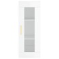 vidaXL Aparador alto madera contrachapada blanco brillo 34,5x34x180 cm vidaXL Aparador alto madera contrachapada blanco brillo 34,5x34x180 cm