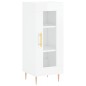vidaXL Aparador alto madera contrachapada blanco brillo 34,5x34x180 cm vidaXL Aparador alto madera contrachapada blanco brillo 34,5x34x180 cm
