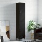 vidaXL Aparador de madera contrachapada negro 34,5x34x180 cm vidaXL Aparador de madera contrachapada negro 34,5x34x180 cm