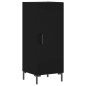 vidaXL Aparador de madera contrachapada negro 34,5x34x180 cm vidaXL Aparador de madera contrachapada negro 34,5x34x180 cm