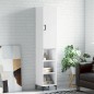 vidaXL Aparador alto madera contrachapada blanco brillo 34,5x34x180 cm vidaXL Aparador alto madera contrachapada blanco brillo 34,5x34x180 cm