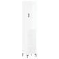 vidaXL Aparador alto madera contrachapada blanco brillo 34,5x34x180 cm vidaXL Aparador alto madera contrachapada blanco brillo 34,5x34x180 cm