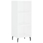 vidaXL Aparador alto madera contrachapada blanco brillo 34,5x34x180 cm vidaXL Aparador alto madera contrachapada blanco brillo 34,5x34x180 cm