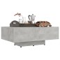 vidaXL Mesa de centro madera ingeniería gris hormigón 85x55x31 cm vidaXL Mesa de centro madera ingeniería gris hormigón 85x55x31 cm