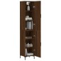 vidaXL Aparador alto madera contrachapada roble marrón 34,5x34x180 cm vidaXL Aparador alto madera contrachapada roble marrón 34,5x34x180 cm