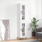 vidaXL Aparador alto madera contrachapada blanco 34,5x34x180 cm vidaXL Aparador alto madera contrachapada blanco 34,5x34x180 cm