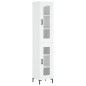 vidaXL Aparador alto madera contrachapada blanco 34,5x34x180 cm vidaXL Aparador alto madera contrachapada blanco 34,5x34x180 cm