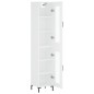 vidaXL Aparador alto madera contrachapada blanco 34,5x34x180 cm vidaXL Aparador alto madera contrachapada blanco 34,5x34x180 cm