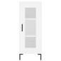 vidaXL Aparador alto madera contrachapada blanco 34,5x34x180 cm vidaXL Aparador alto madera contrachapada blanco 34,5x34x180 cm