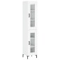 vidaXL Aparador alto madera contrachapada blanco brillo 34,5x34x180 cm vidaXL Aparador alto madera contrachapada blanco brillo 34,5x34x180 cm
