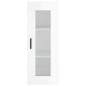 vidaXL Aparador alto madera contrachapada blanco brillo 34,5x34x180 cm vidaXL Aparador alto madera contrachapada blanco brillo 34,5x34x180 cm